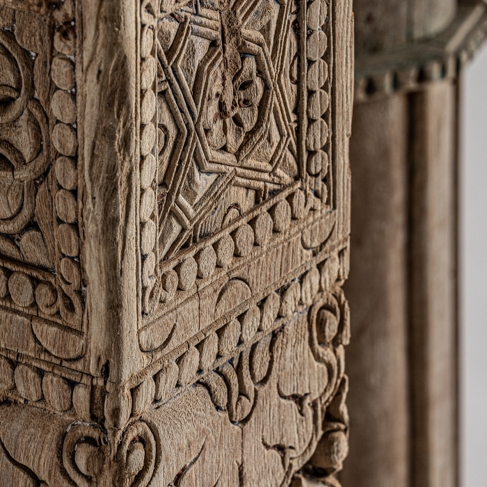 Coloana etnica unicat lemn tec|Coloane decorative autentice [3]