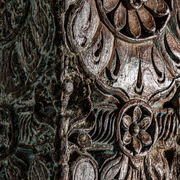 Coloana etnica lemn vechi si piatra|Coloane decorative [4]