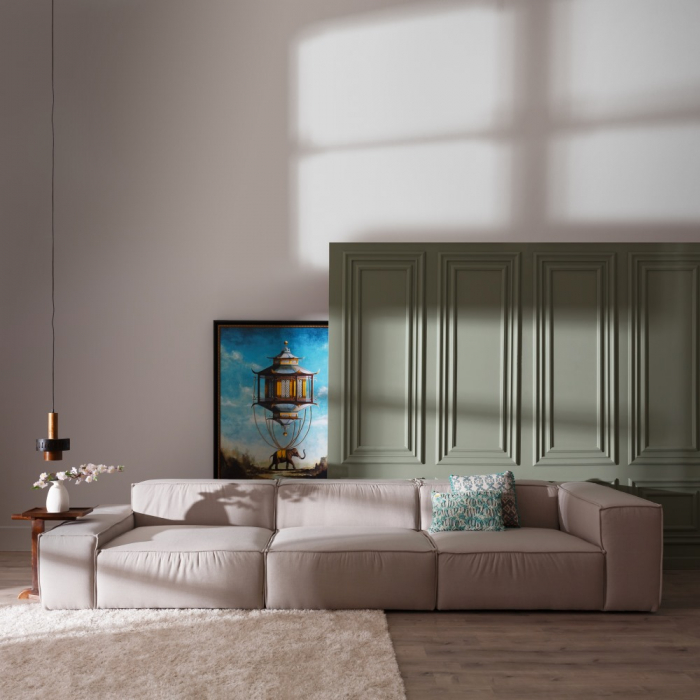 Coltar minimalist bej deschis CreativDeco - Mobilier functional pentru living [2]