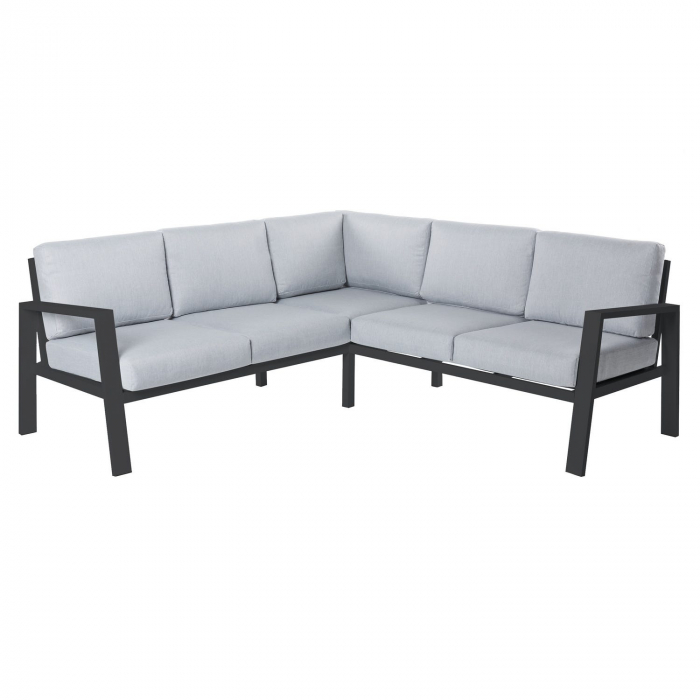 Colțar THAIS – aluminiu grafit, perne impermeabile, design compact [1]