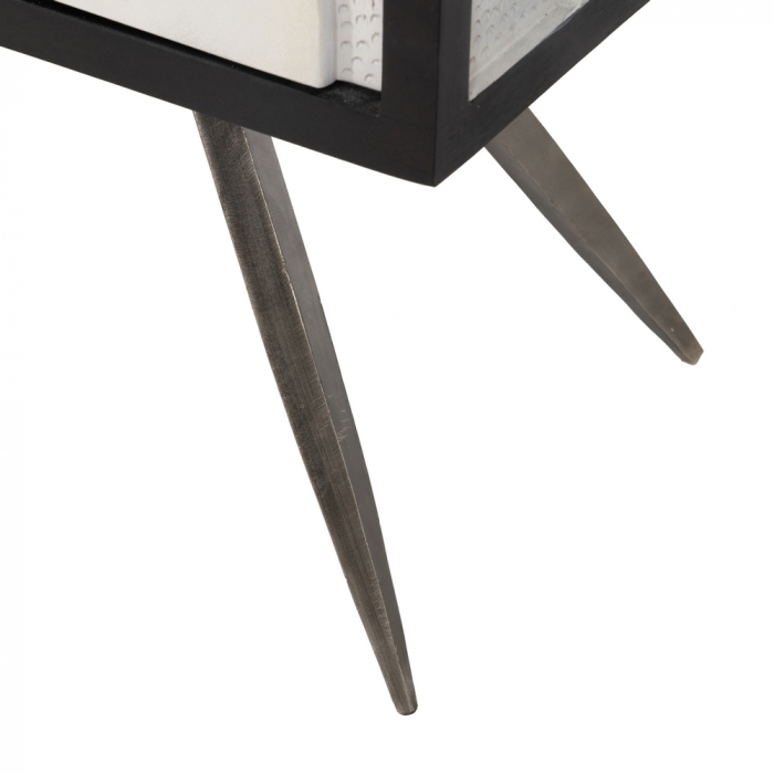 Comoda Moderna Lemn Mango CreativDeco - Mobilier Contemporan cu Detalii Sculptate [11]