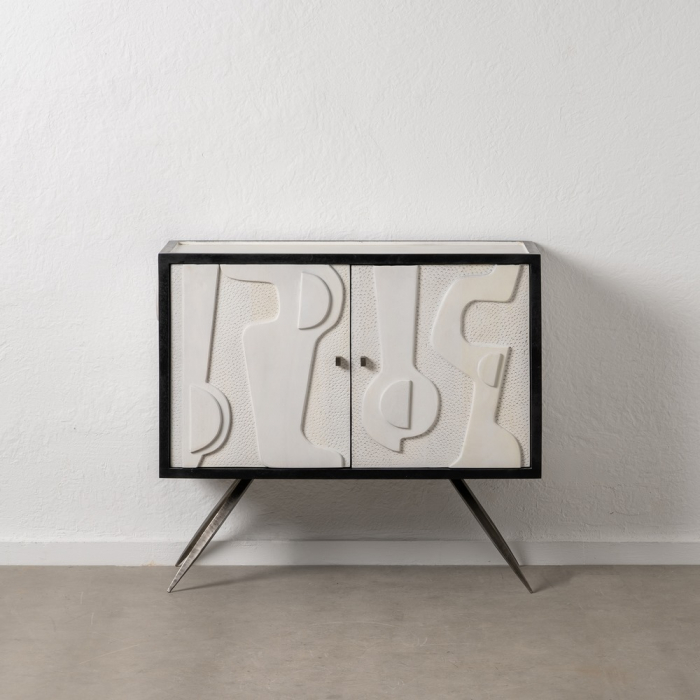 Comoda Moderna Lemn Mango CreativDeco - Mobilier Contemporan cu Detalii Sculptate [1]