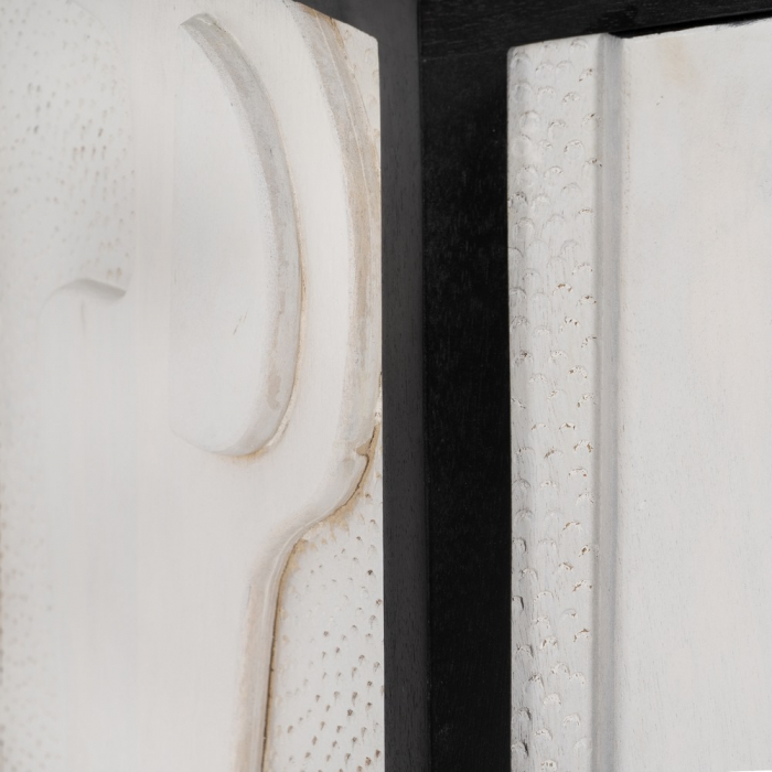 Comoda Moderna Lemn Mango CreativDeco - Mobilier Contemporan cu Detalii Sculptate [8]