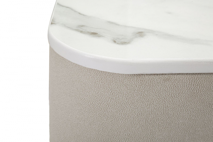 Comoda Beauty, Lemn/MDF/Metal, crem/auriu [8]