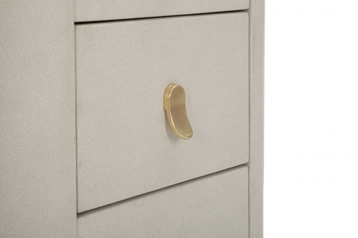 Comoda Beauty, Lemn/MDF/Metal, crem/auriu [7]