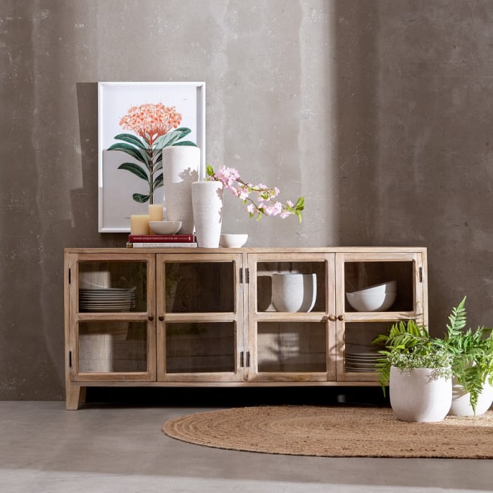 Comodă din lemn de mango pentru organizare și expunere - CreativDeco [2]