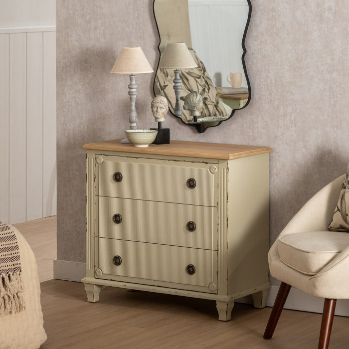 Comoda Compacta 3 Sertare CreativDeco - Mobilier Functional pentru Dormitor [2]
