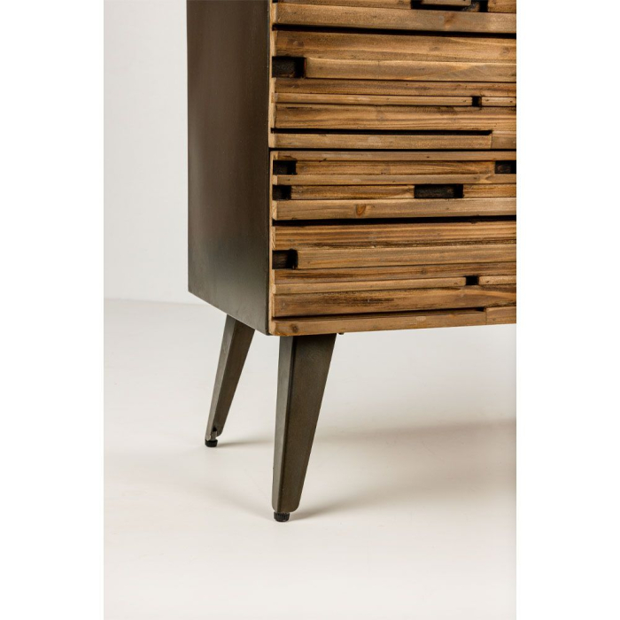 Comodă 3 sertare negru natural Coast [7]