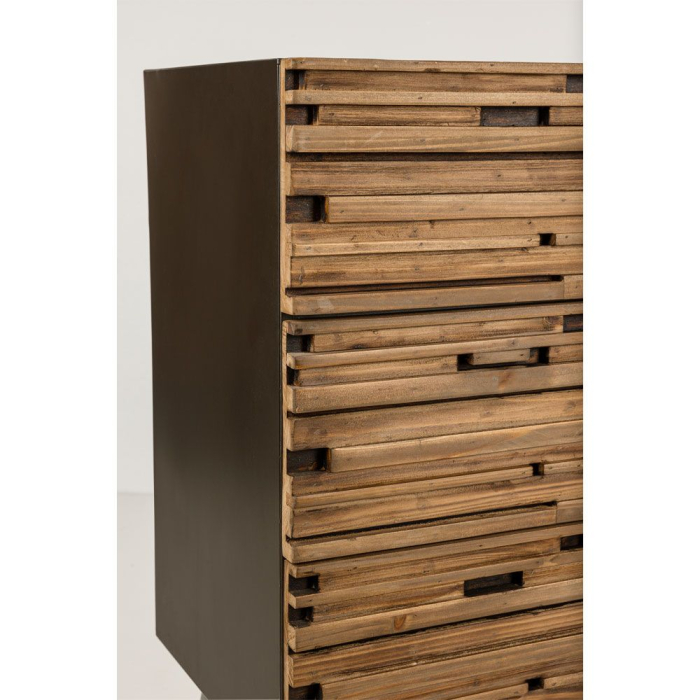 Comodă 3 sertare negru natural Coast [5]