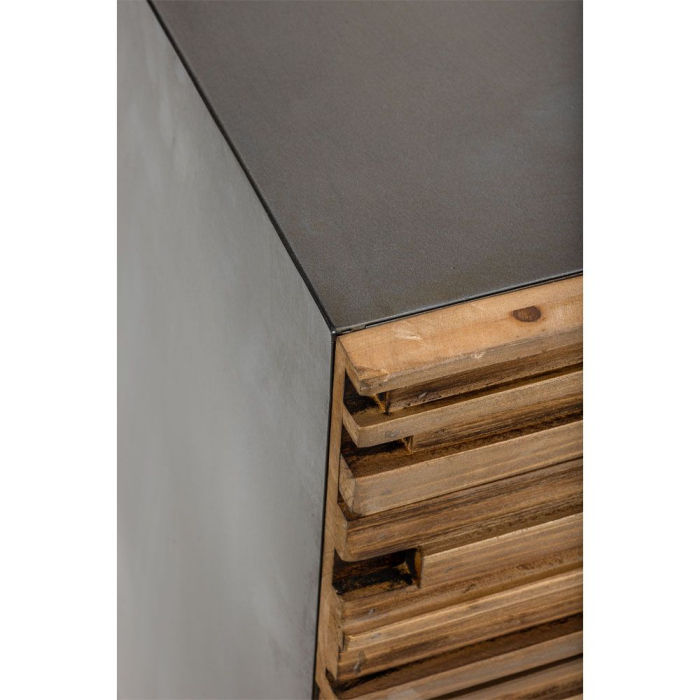 Comodă 3 sertare negru natural Coast [9]