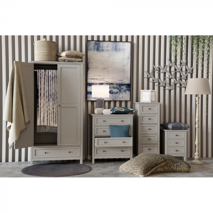 Comoda 4 sertare gri deschis French [2]