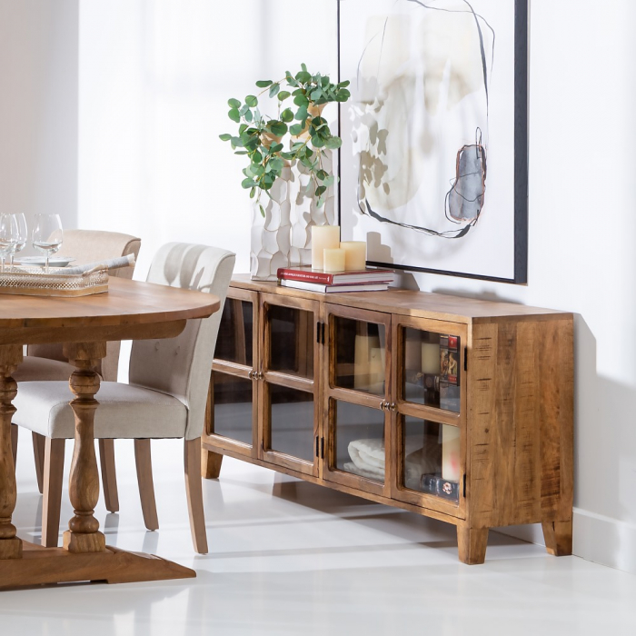 Comodă din lemn pentru living, stil simplu și elegant - CreativDeco [2]
