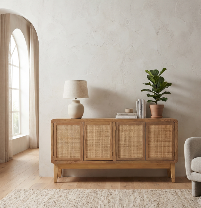 Comoda maro deschis nordica|Mobilier depozitare modern [2]