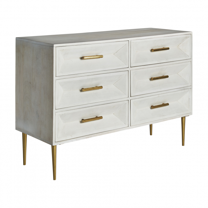 Comoda Art Deco mango crem auriu|Comode elegante [2]