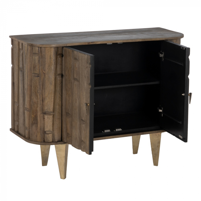 Comoda Sculptata Lemn Mango CreativDeco - Mobilier Elegant pentru Interioare Contemporane [3]