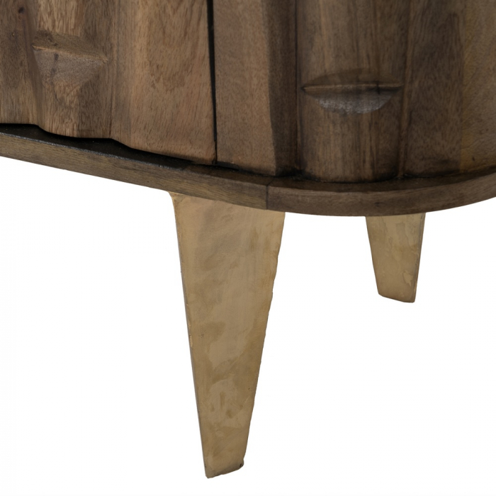 Comoda Sculptata Lemn Mango CreativDeco - Mobilier Elegant pentru Interioare Contemporane [10]