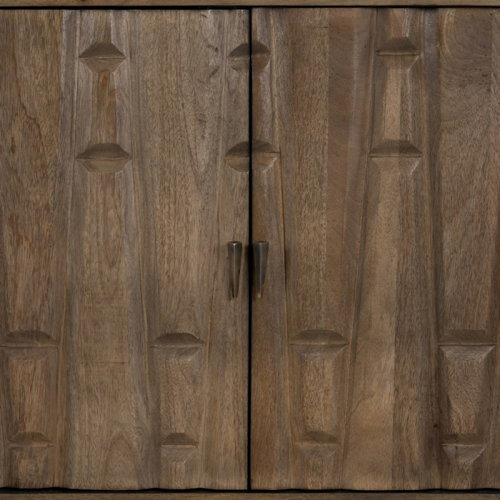 Comoda Sculptata Lemn Mango CreativDeco - Mobilier Elegant pentru Interioare Contemporane [7]