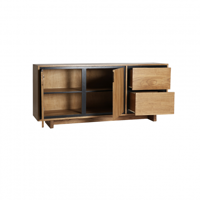Comoda din lemn de mindi maro deschis Osby 170 x 75 cm [2]