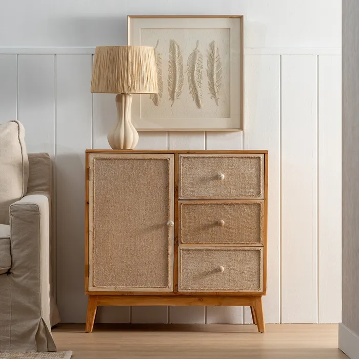 Comoda lemn brad MDF|Mobilier organizare hol [2]