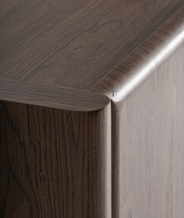 Comodă din lemn maro cu 4 uși design japandi Arko 180 x 45 x 76 cm [4]