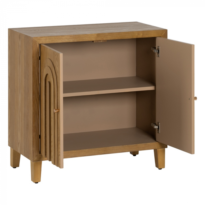 Comoda compacta cu usi reliefate - Design simplu pentru spatii moderne | CreativDeco [3]