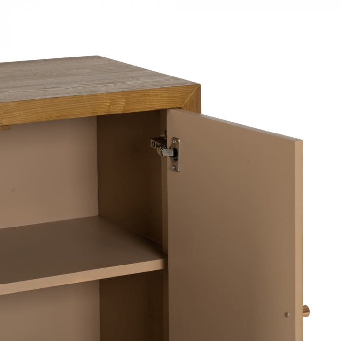 Comoda compacta cu usi reliefate - Design simplu pentru spatii moderne | CreativDeco [6]