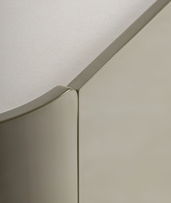 Comodă din MDF verde cu 2 uși și blat ceramic Stage [4]