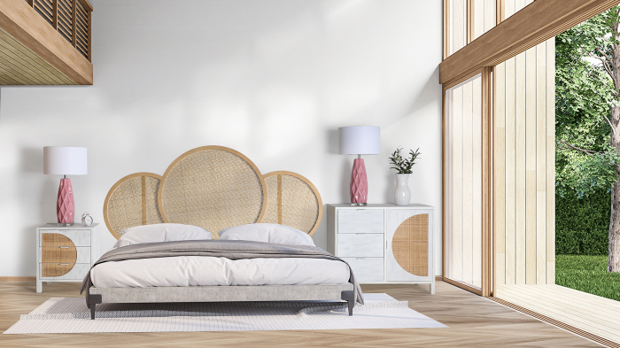 Comoda nordica ratan|Comode premium dormitor [7]