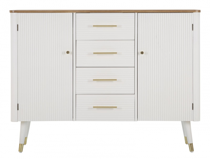 Comoda eleganta design glamour alb cu auriu CreativDeco [2]