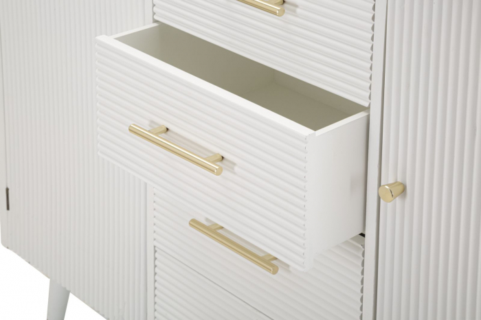 Comoda eleganta design glamour alb cu auriu CreativDeco [8]