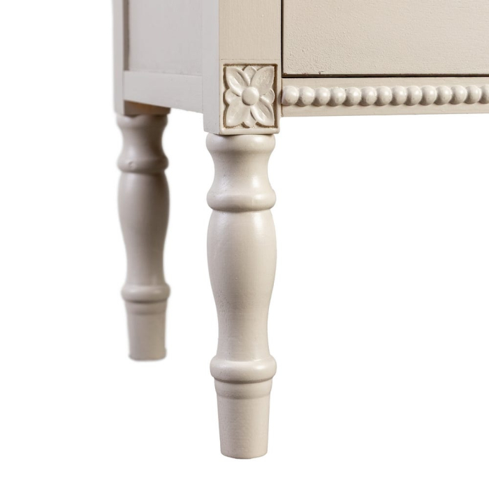 Comodă gri deschis din MDF și lemn de pin cu 3 sertare 61 x 33 x 66 cm [5]
