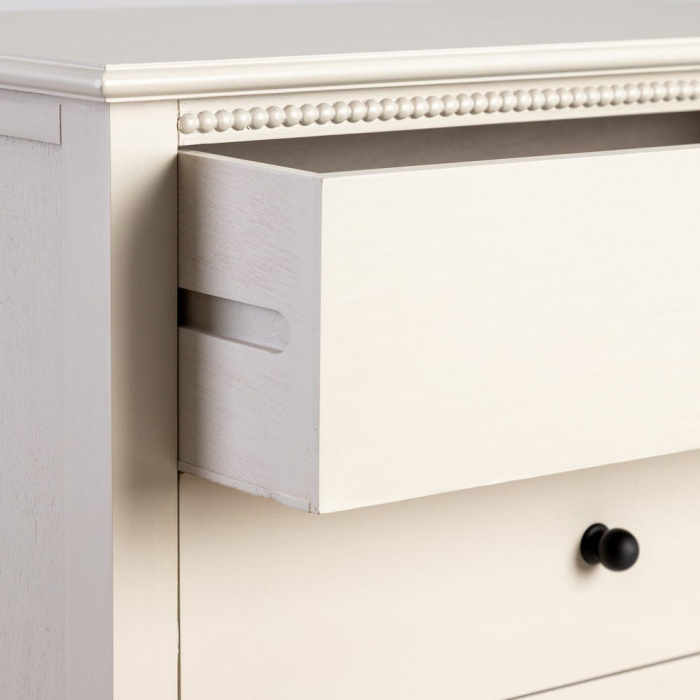 Comodă gri deschis din MDF și lemn de pin cu 3 sertare 61 x 33 x 66 cm [3]