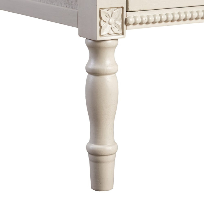 Comodă gri deschis din MDF și lemn de pin cu 6 sertare 75 x 33 x 75 cm [4]