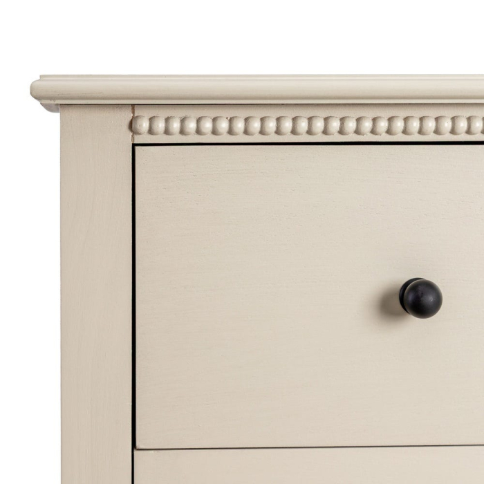 Comodă gri deschis din MDF și lemn de pin cu 6 sertare 75 x 33 x 75 cm [5]