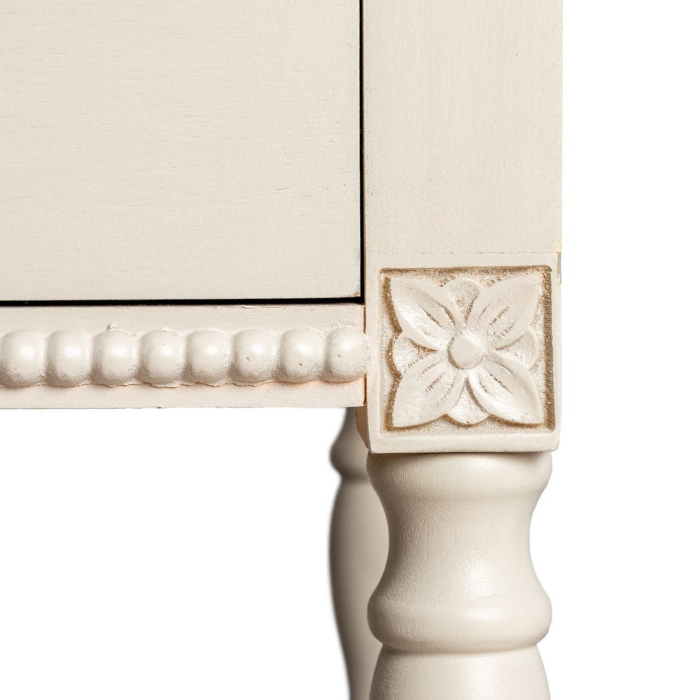 Comodă gri deschis din MDF și lemn de pin cu 6 sertare 75 x 33 x 75 cm [6]