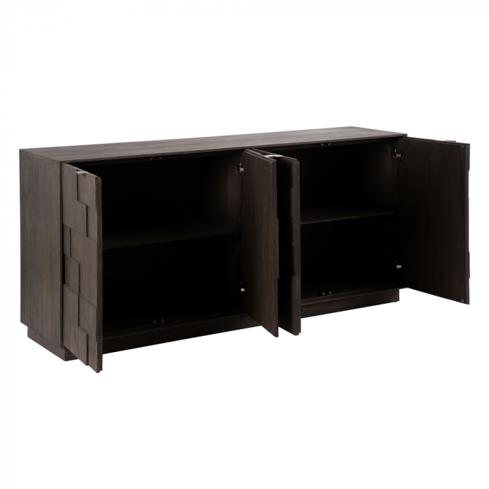 Comoda Modulară din Lemn de Mindi CreativDeco - Mobilier Ideal pentru Interioare Moderne [3]