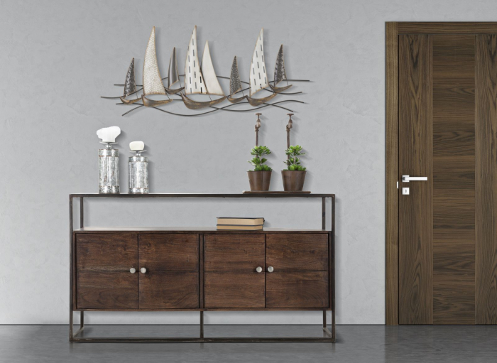 Comoda Lemn Masiv Industrial Burn CreativDeco [2]