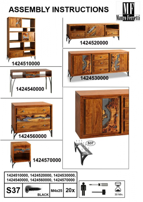 Comoda Mustang Lemn Masiv | Design Unic Rasina | CreativDeco [9]