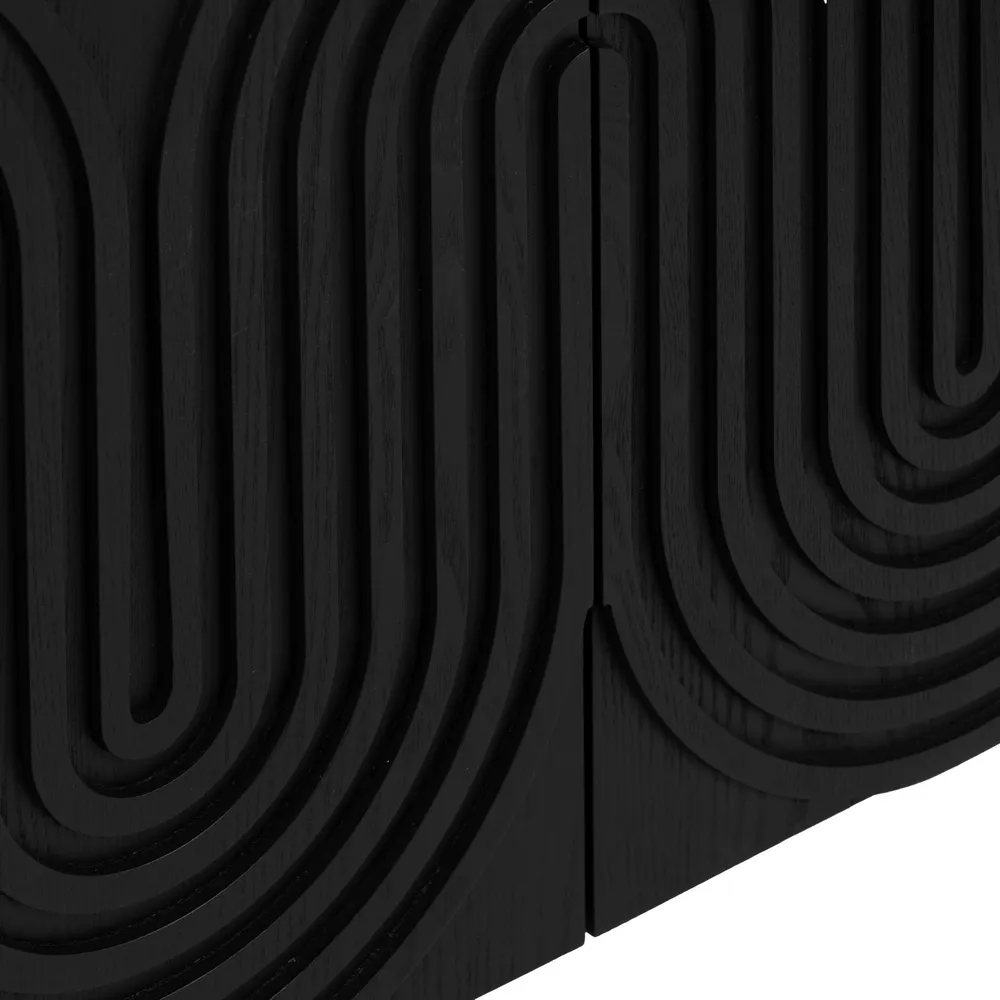 Comoda Living Black-Gold, Lemn Negru - creativdeco.ro [5]