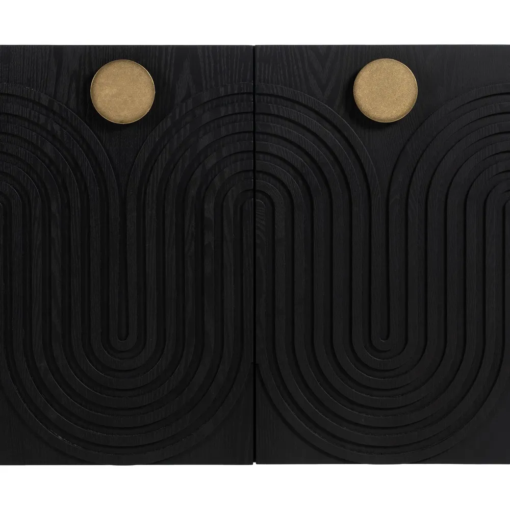 Comoda Living Black-Gold, Lemn Negru - creativdeco.ro [9]