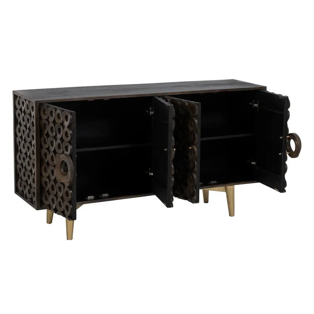 Comoda Living Maro Aurie, Lemn Mango Sculptat Manual [3]