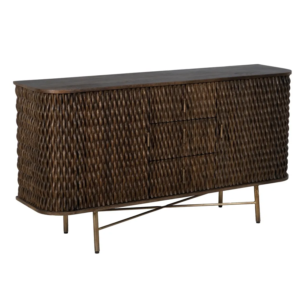 Comoda Living Maro Splendid, Lemn Mango Metal - creativdeco.ro [1]