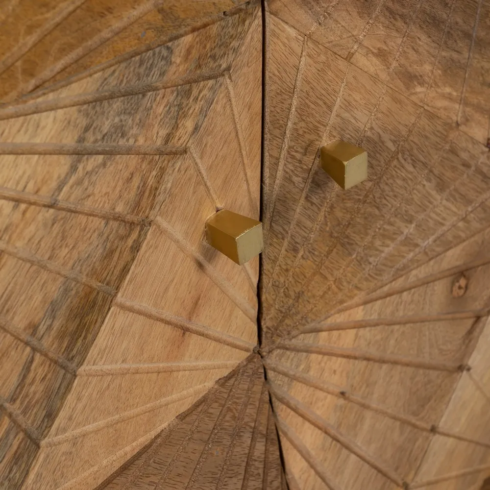 Comoda Living Spectrum, Lemn Mango, Natural Auriu - creativdeco.ro [9]