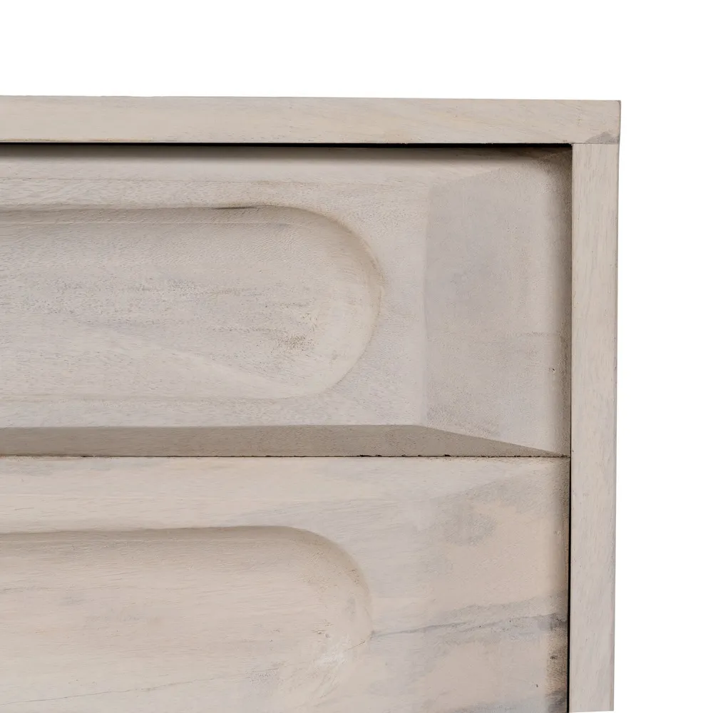 Comoda Living White, Lemn Mango Metal, Alb Negru - creativdeco.ro [6]