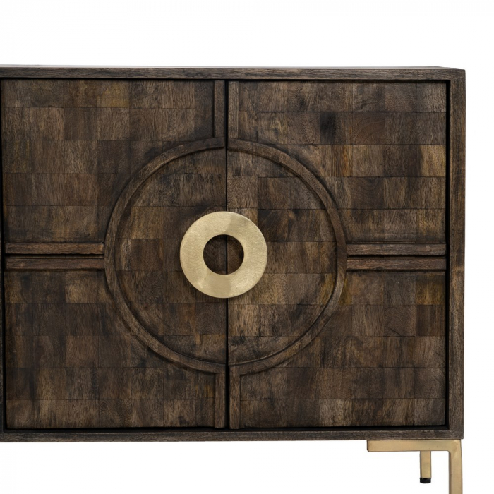 Comoda cu Accente Metalice CreativDeco - Mobilier Glamour pentru Living [6]