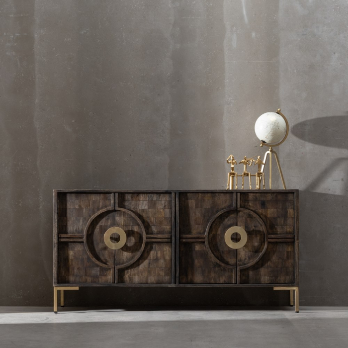 Comoda cu Accente Metalice CreativDeco - Mobilier Glamour pentru Living [2]