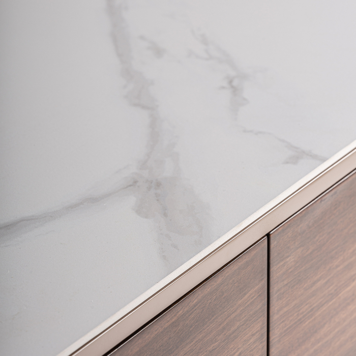 Comodă din lemn cu blat din piatra sinterizata si fronturi eucalipt [4]