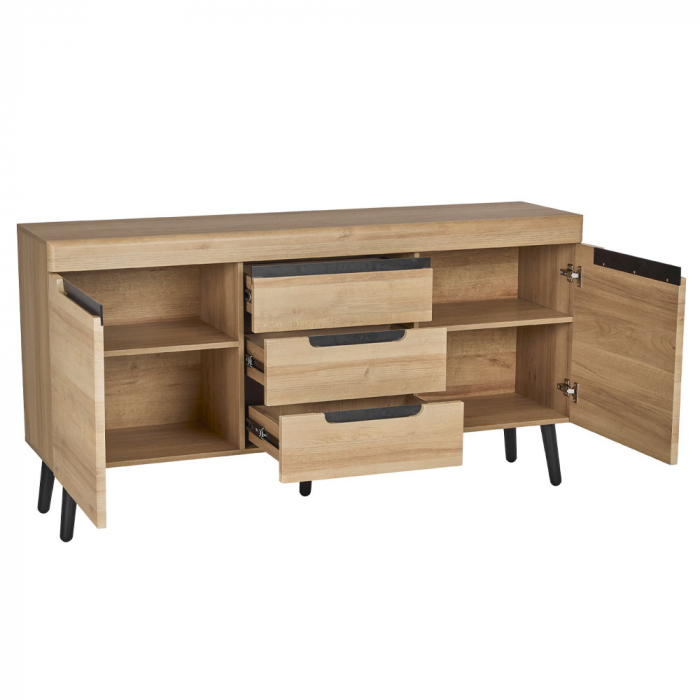 Comoda natural negru Grif - design modern elegant [3]