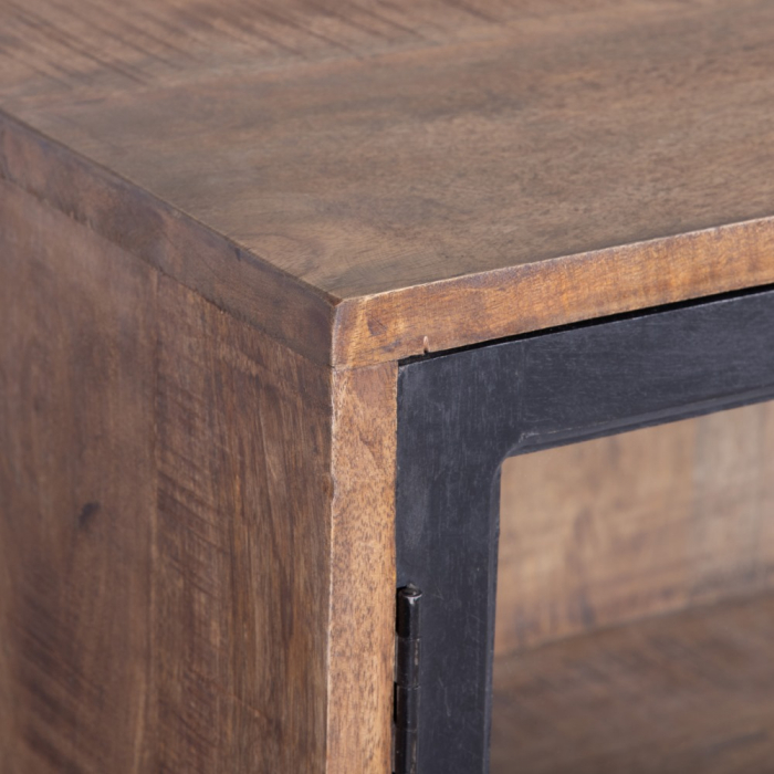 Comodă din lemn de mango cu design industrial - CreativDeco [8]