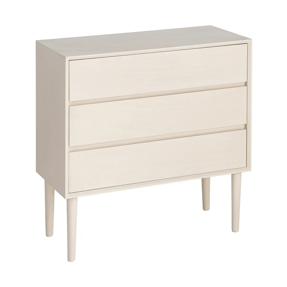 Comodă din MDF crem cu trei sertare [2]